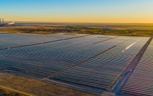 Aerial of Big Horn Solar Plant