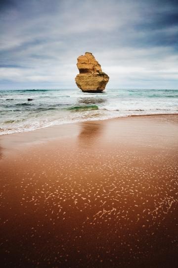 Beach with rock