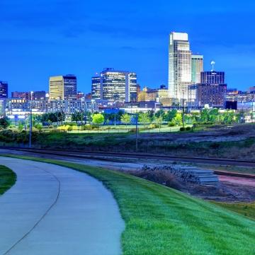 Omaha skyline.