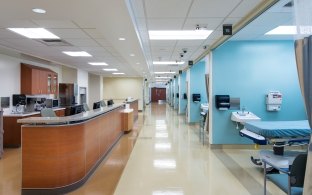 Naval Hospital Camp Pendleton Nursing Station Facing Patient Rooms