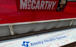 Trinity Health signed beam