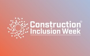 Construction Inclusion Week Logo on a gradient background