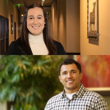 Megan O'Brien headshot on the top and Jose Bojorquez headshot on the bottom..